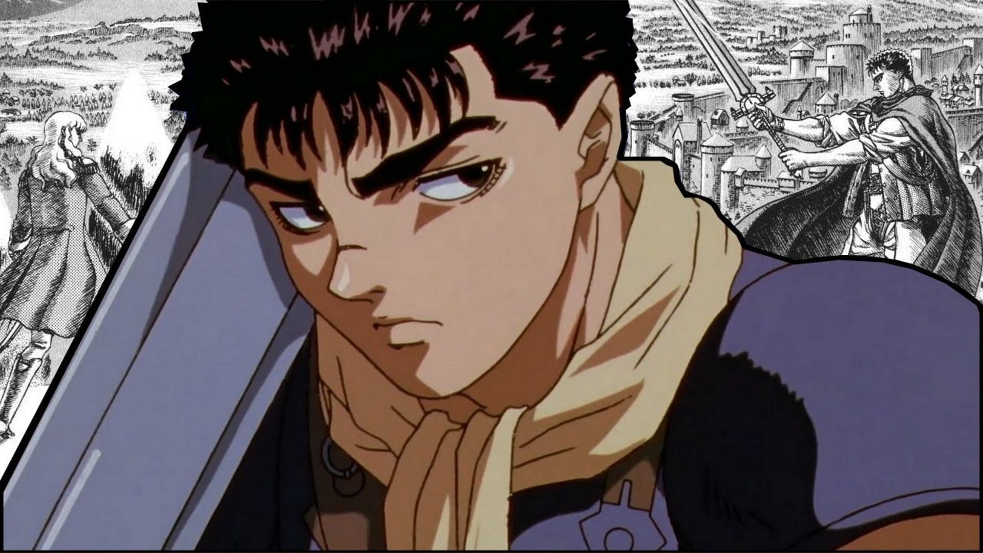 Guts, as seen in the anime Berserk (Image via Nippon Television Network/OLM)