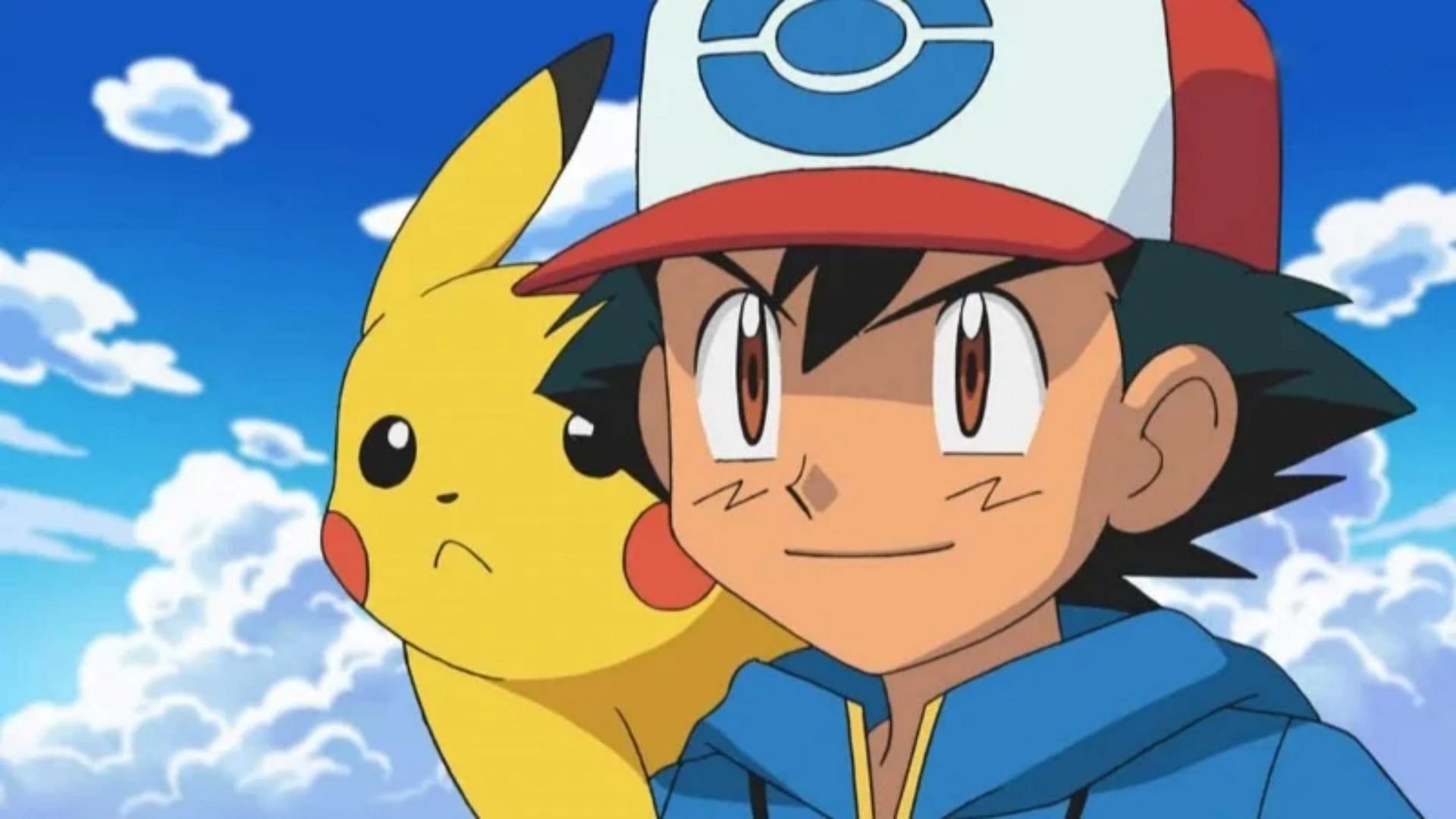 Ash Ketchum with his Pikachu as seen in the anime (Image via OLM/Viz Media)