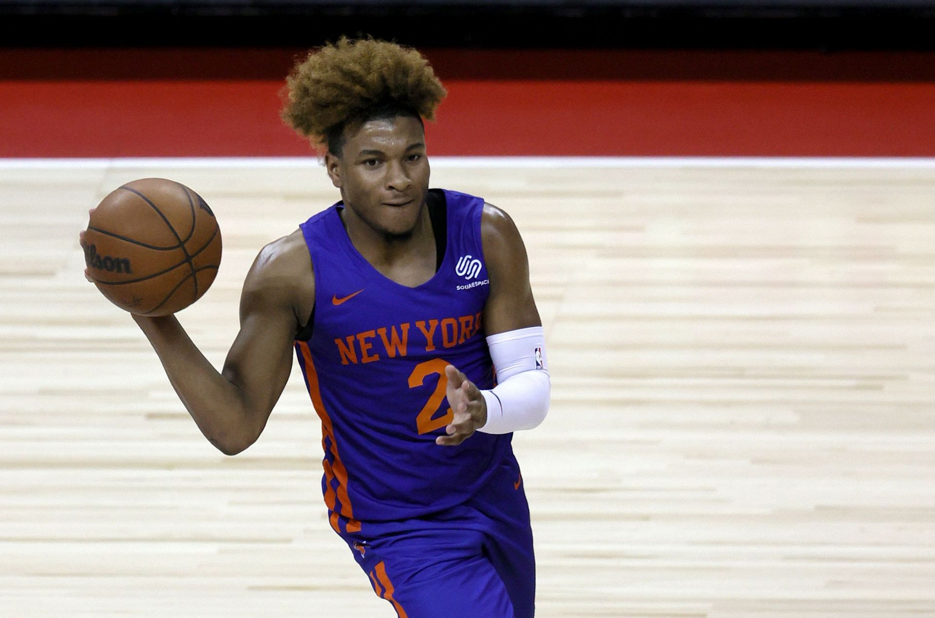 New York Knicks' Miles McBridge in the 2022 NBA Summer League
