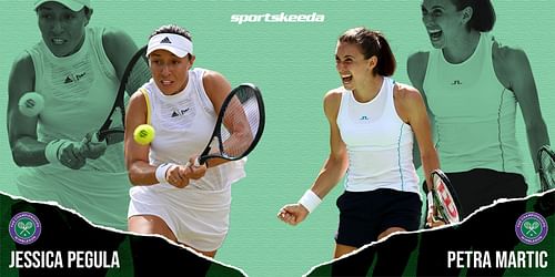 Jessica Pegula (L) and Petra Martic
