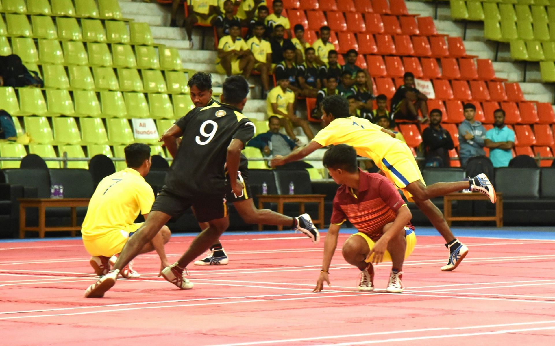 An exhibition match was played before the draft in Pune. (Pic credit: Ultimate Kho Kho)