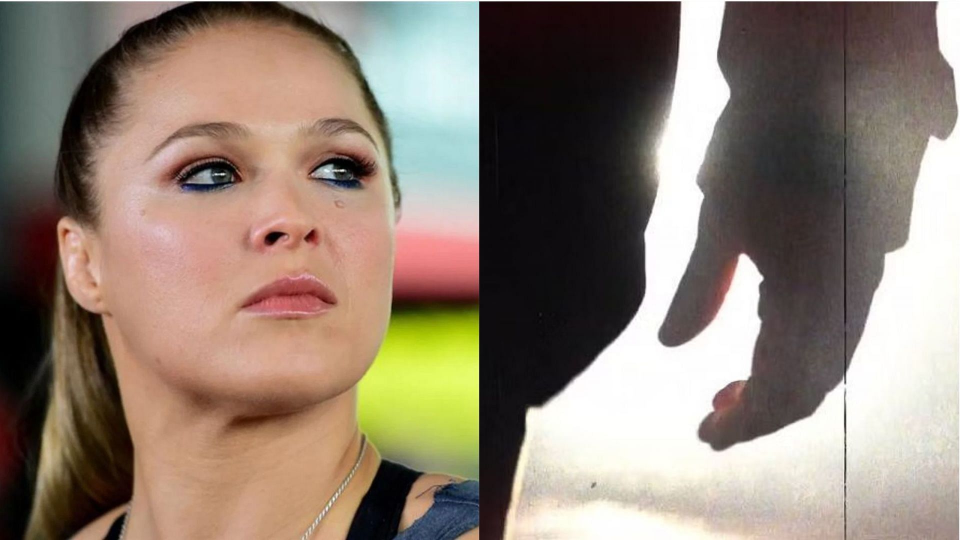 Ronda Rousey (left); Mystery star (right)