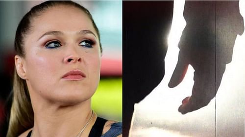 Ronda Rousey (left); Mystery star (right)