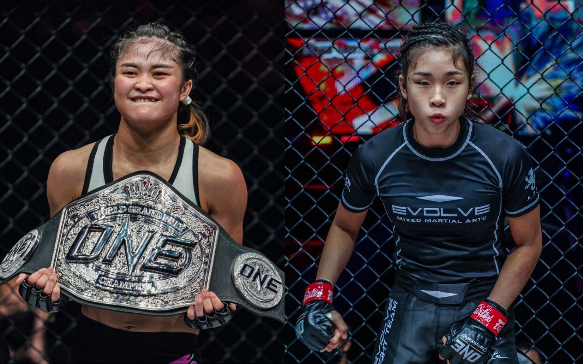 (left) Stamp Fairtex and (right) Victoria Lee (Credit: ONE Championship)