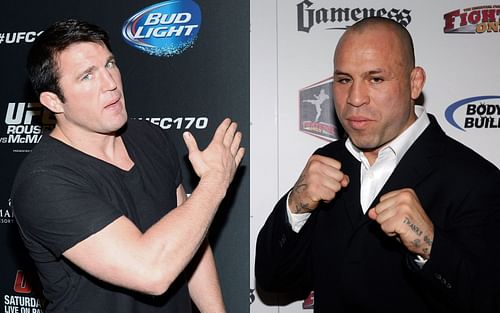 Chael Sonnen (left), Wanderlei Silva (right)