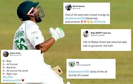 "A lone warrior" - Twitter reacts as Pakistan captain Babar Azam slams stunning century in 1st Test vs Sri Lanka