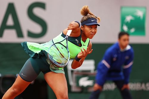 Naomi Osaka in action at the French Open