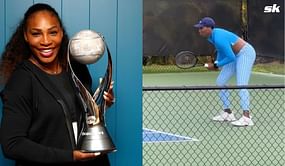 Serena Williams shares videos of sister Venus hitting the practice courts on social media