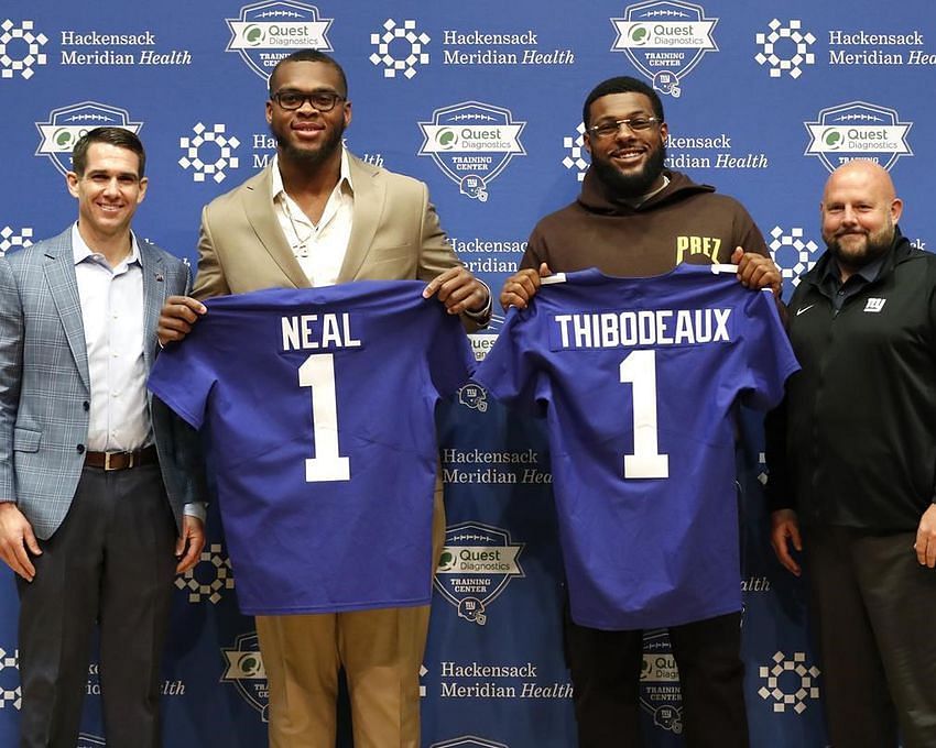 New York Giants draft picks Evan Neal and Kayvon Thibodeaux