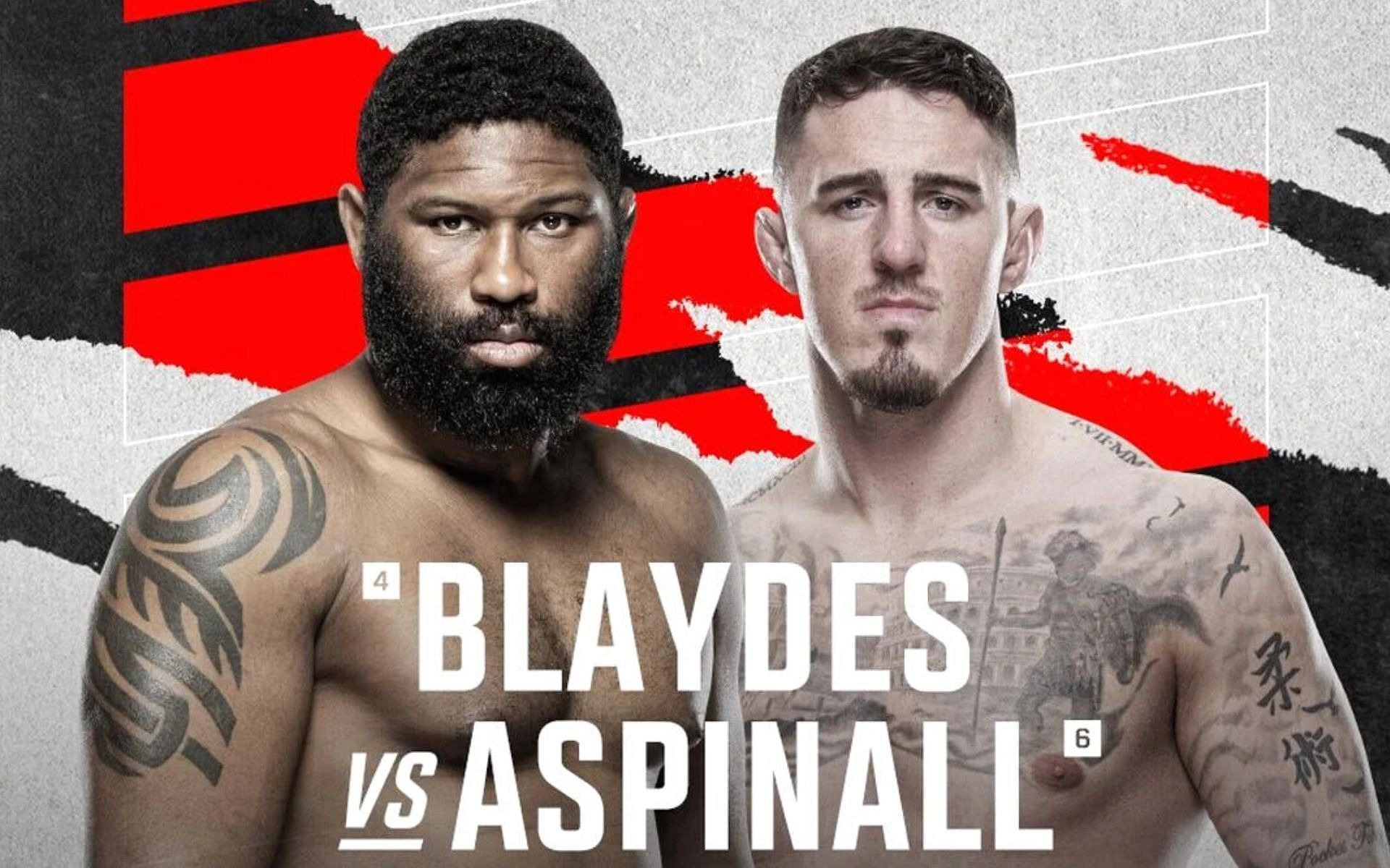 UFC Fight Tonight: Fight Night Aspinall vs. Blaydes [Images courtesy: @UFC via Instagram]