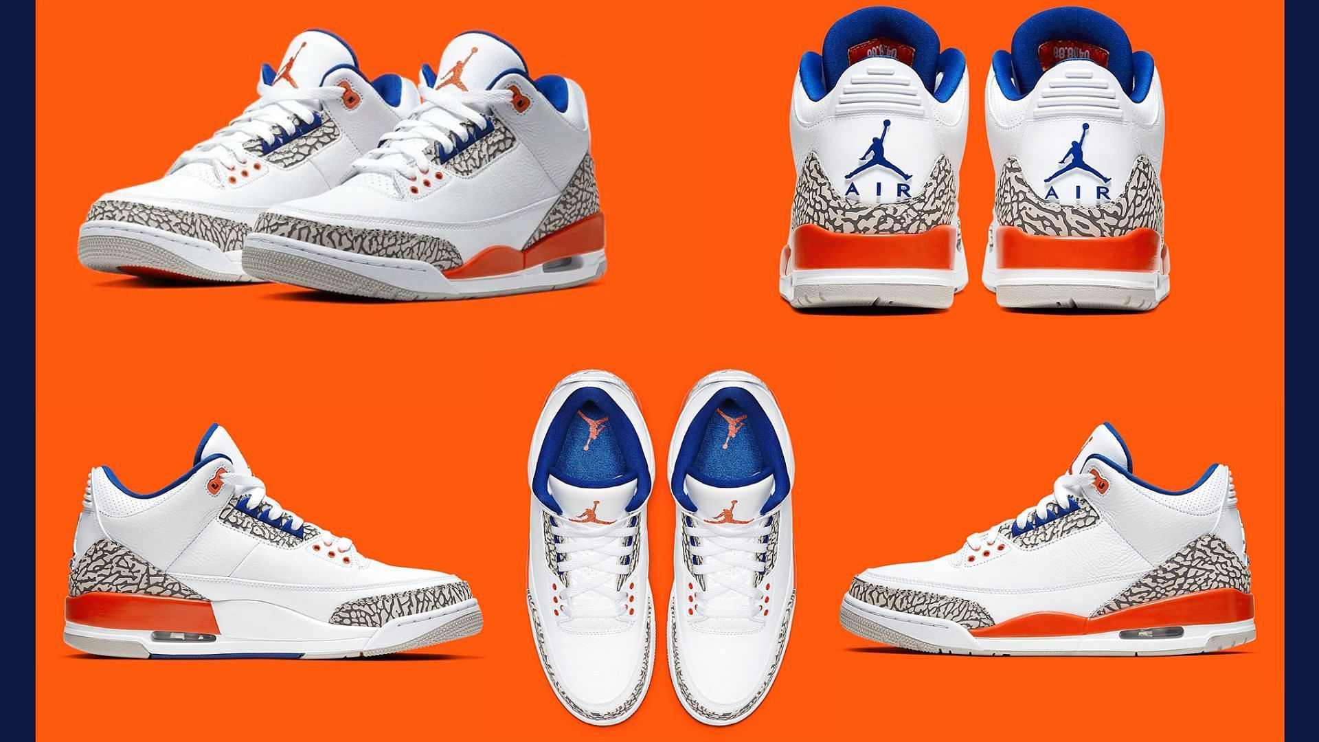 Take a detailed look at the Knicks Rivals colorway (Image via Sportskeeda)