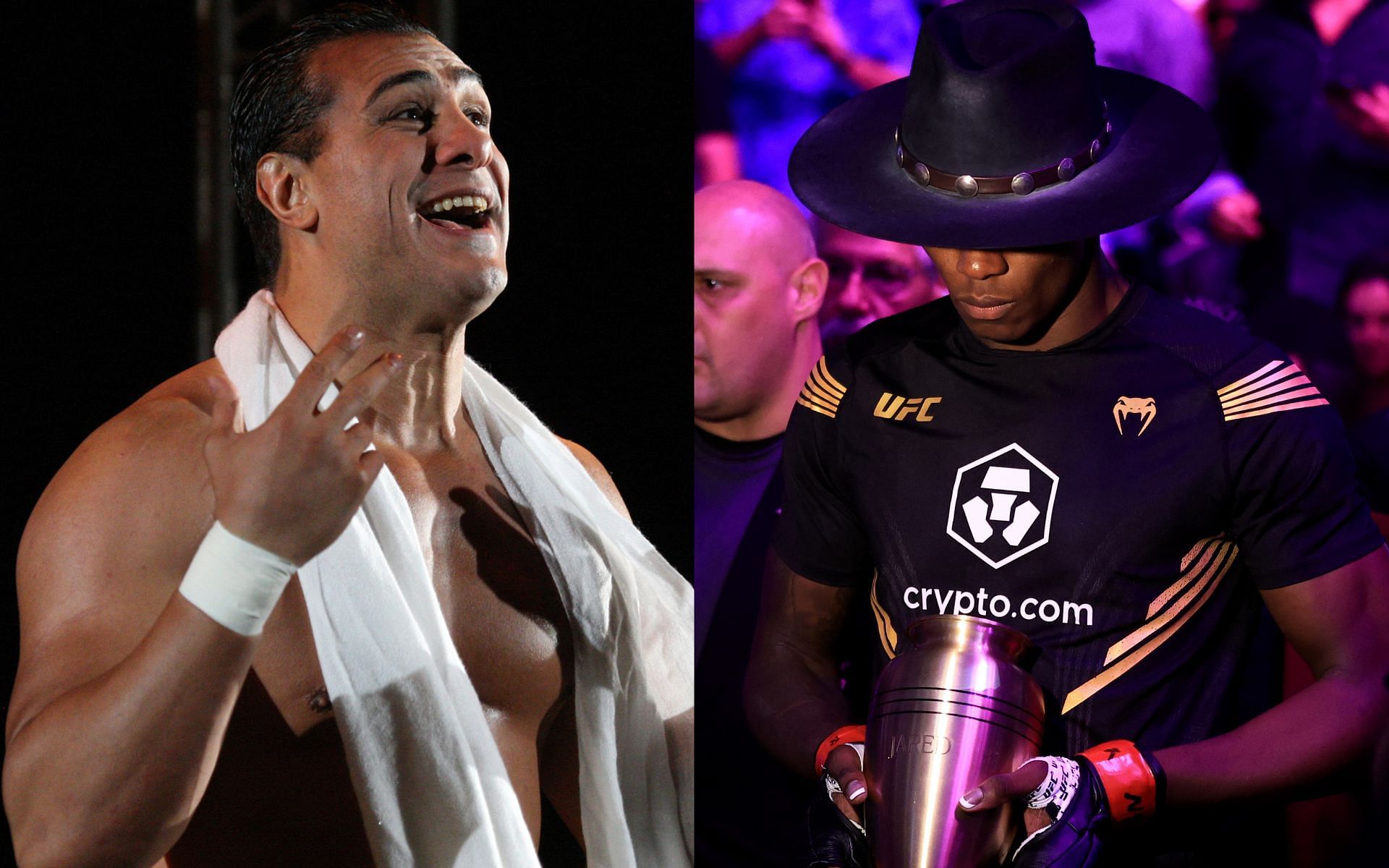 Alberto El Patron (left), Israel Adesanya (right)