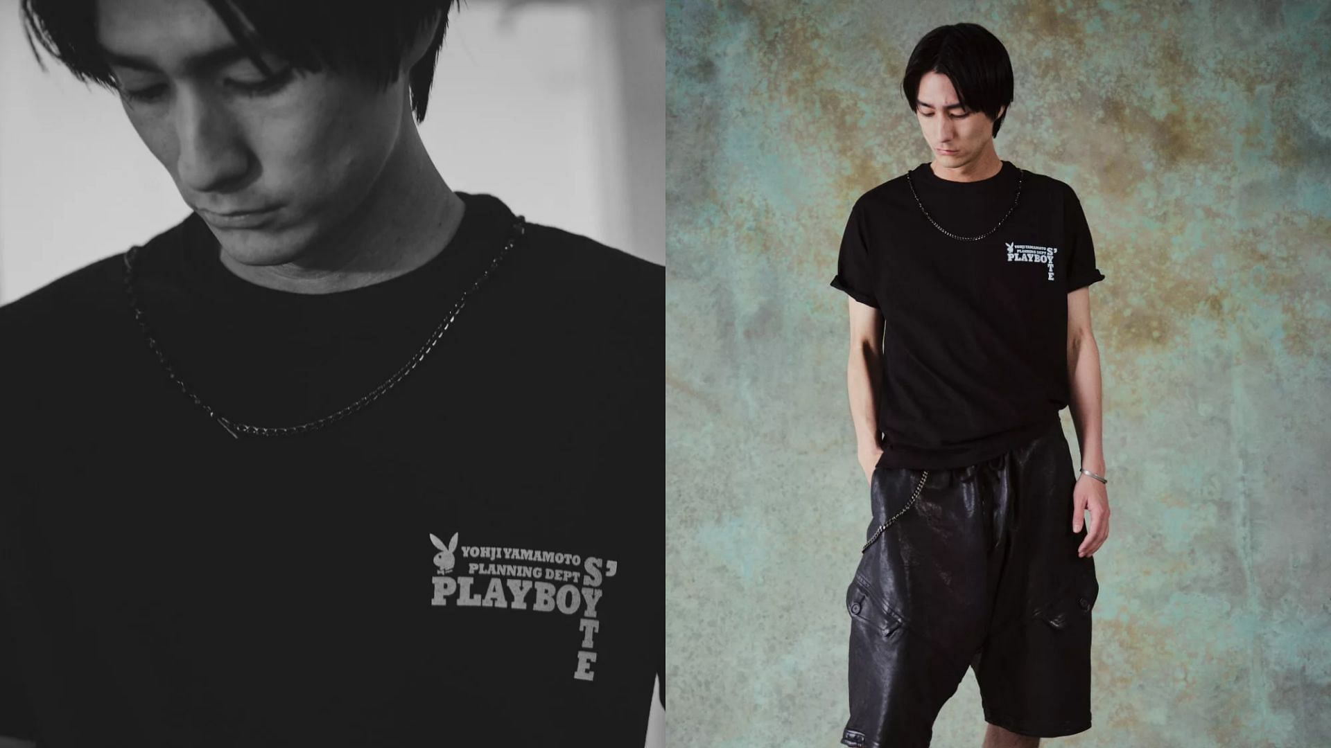Yohji Yamamoto x Playboy apparel collection (Image via Yohji Yamamoto)