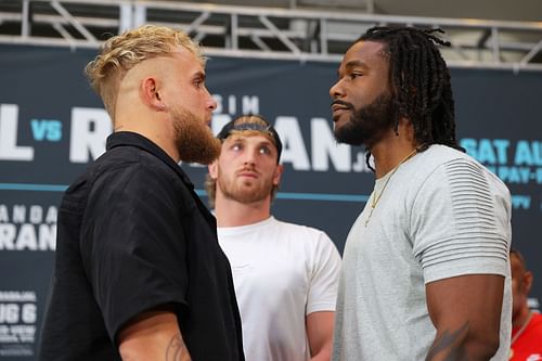 Jake Paul (left) Vs. Hasim Rahman Jr. (right) - Images via Getty Images