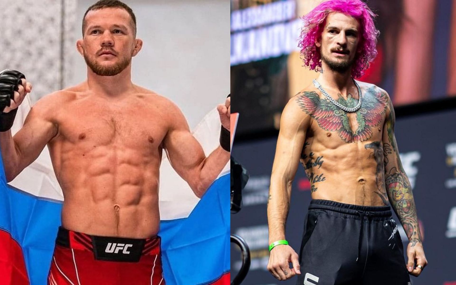 Petr Yan (left), Sean O&#039;Malley (right) [Images courtesy: @archangl_michael and @sugaseanmma via Instagram]