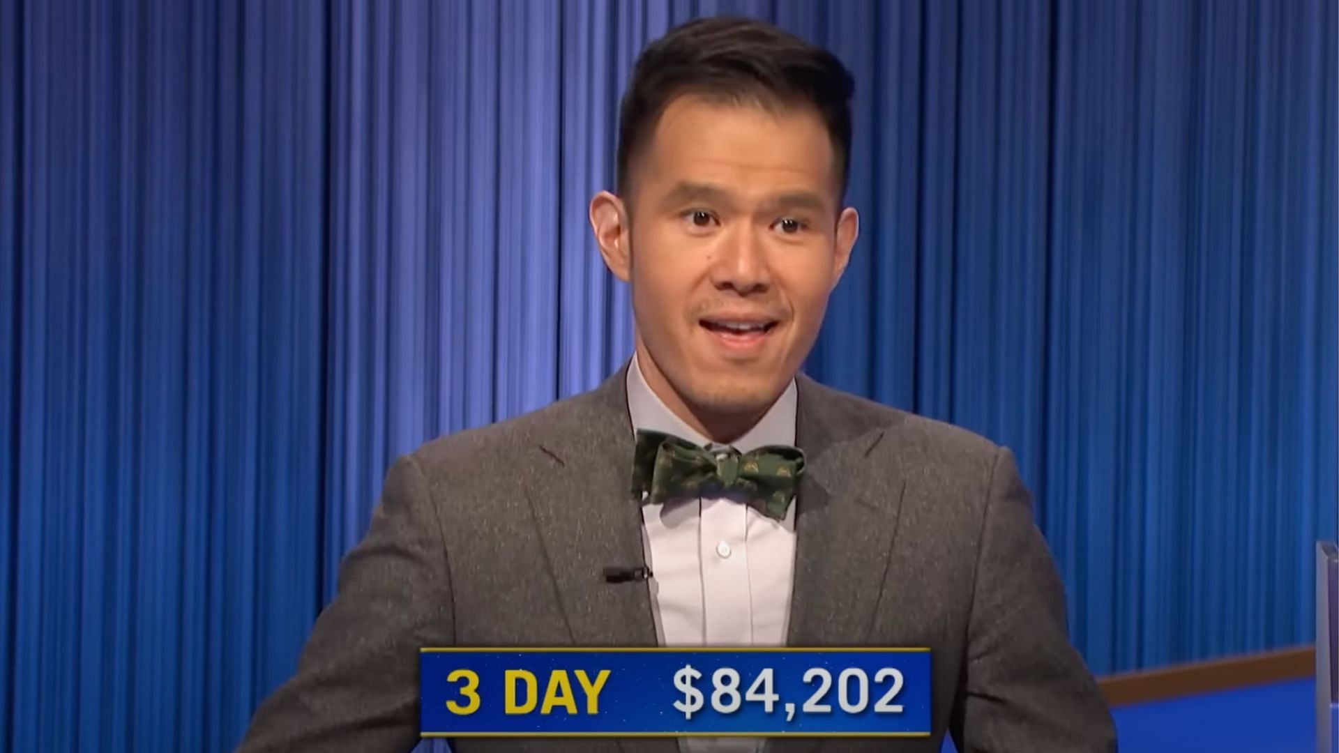 Yungsheng Wang: Tonight&rsquo;s winner (Image via Jeopardy!)