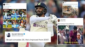 "Kya ye Yuvi hai ya Bumrah?" - Fans go gaga over Jasprit Bumrah, troll Stuart Broad for conceding most expensive over in Test cricket
