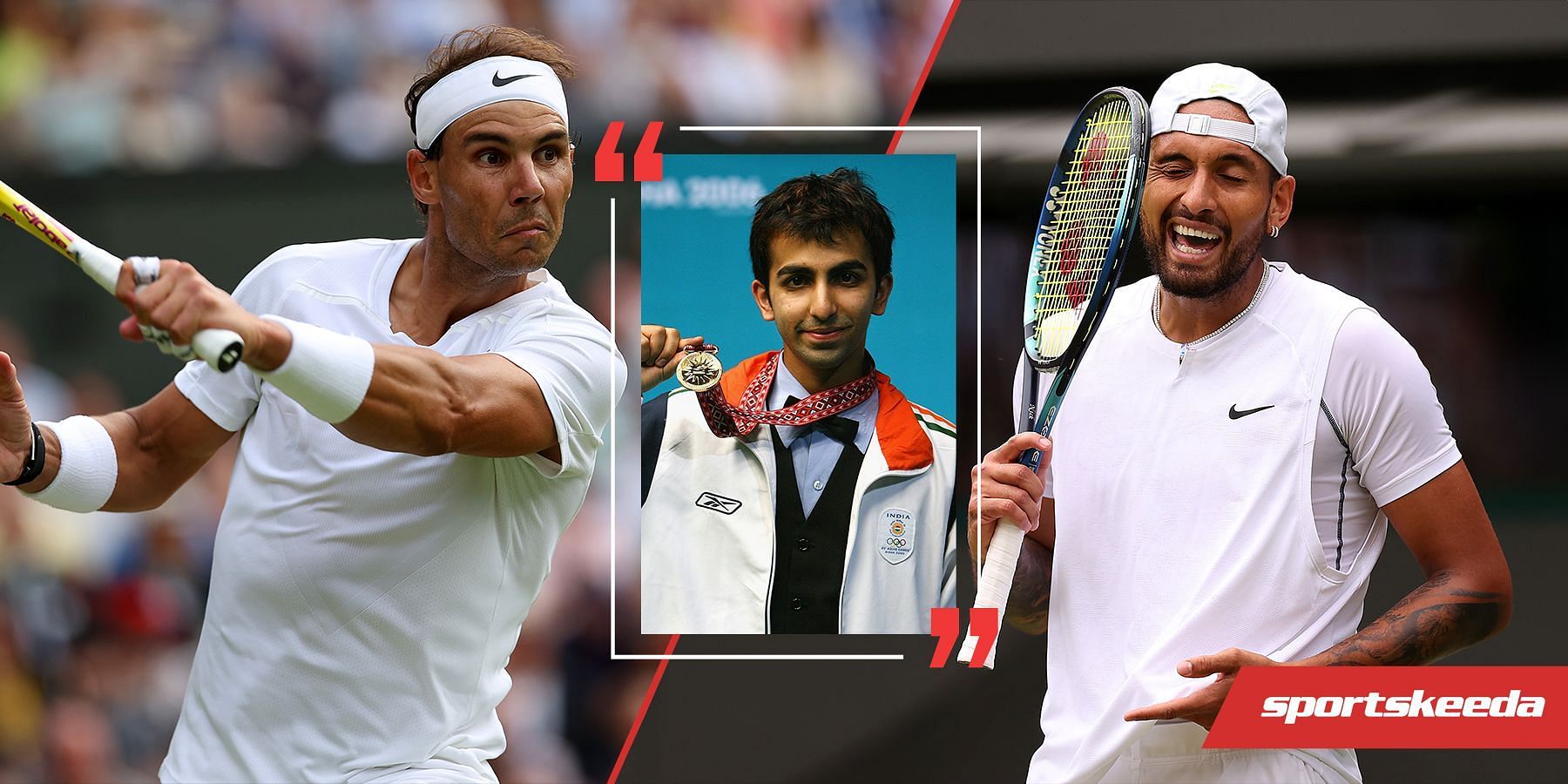 Cueist Pankaj Advani (inset) has given his thoughts on the Nadal-Kyrgios Wimbledon SF clash