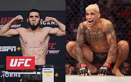 "Every guy Islam Makhachev fought was a striker" - Charles Oliveira isn't fearful of Makhachev's grappling, claims himself as "the worst problem of the division"