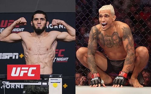 Islam Makhachev (left) and Charles Oliveira (right); Image Credits: UFC