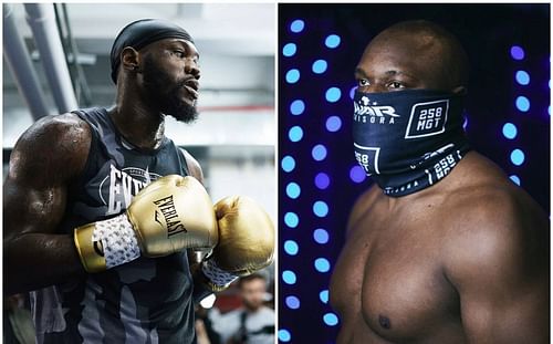 Deontay Wilder (left), Derek Chisora (right) - Images via @deontay_wilder_fan and @derekwarchisora on Instagram