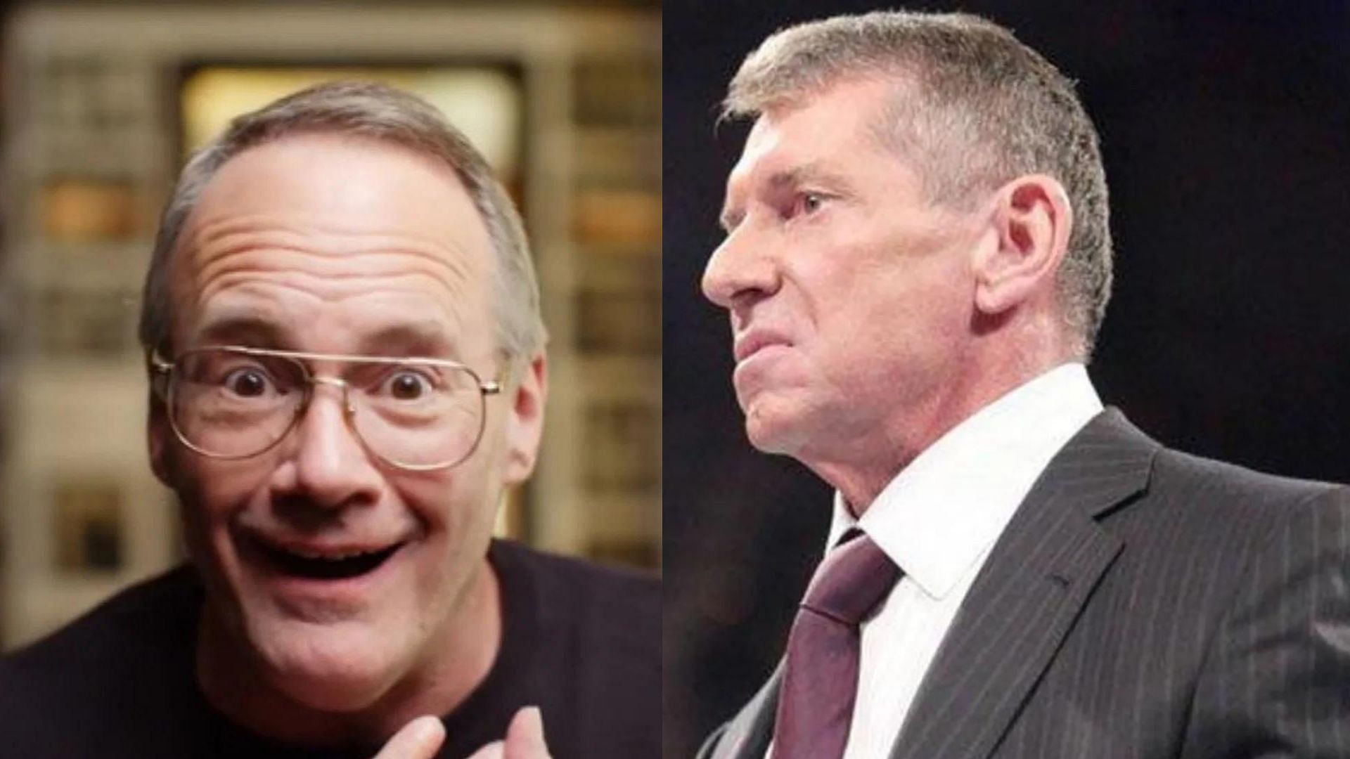 Jim Cornette (left); Vince McMahon (right)