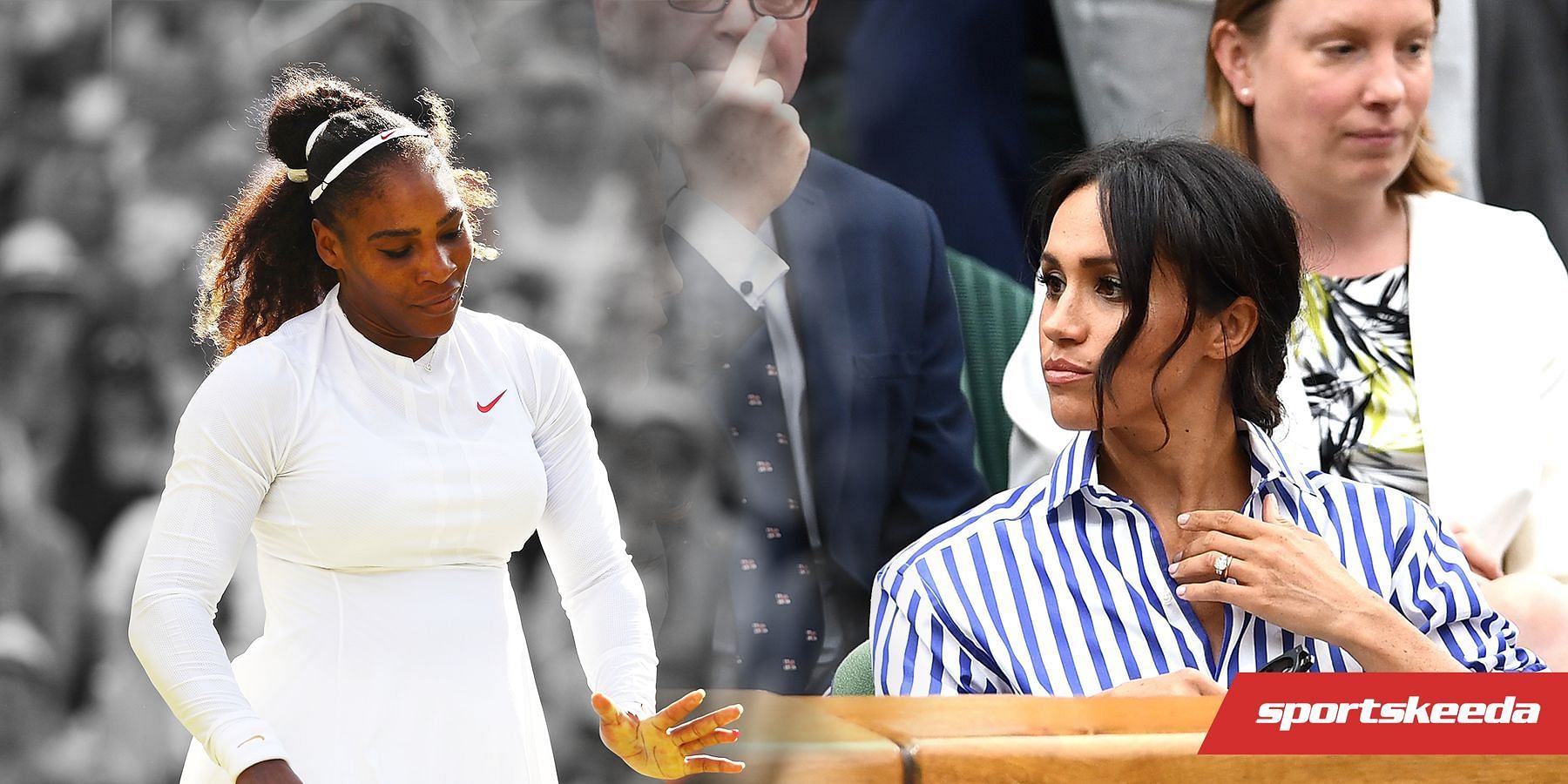Serena Williams has denied claims that she is friends with Meghan Markle.
