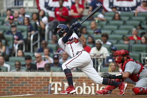 Dansby Swanson went 2-for-4 with 3 RBIs in the first game of this series.