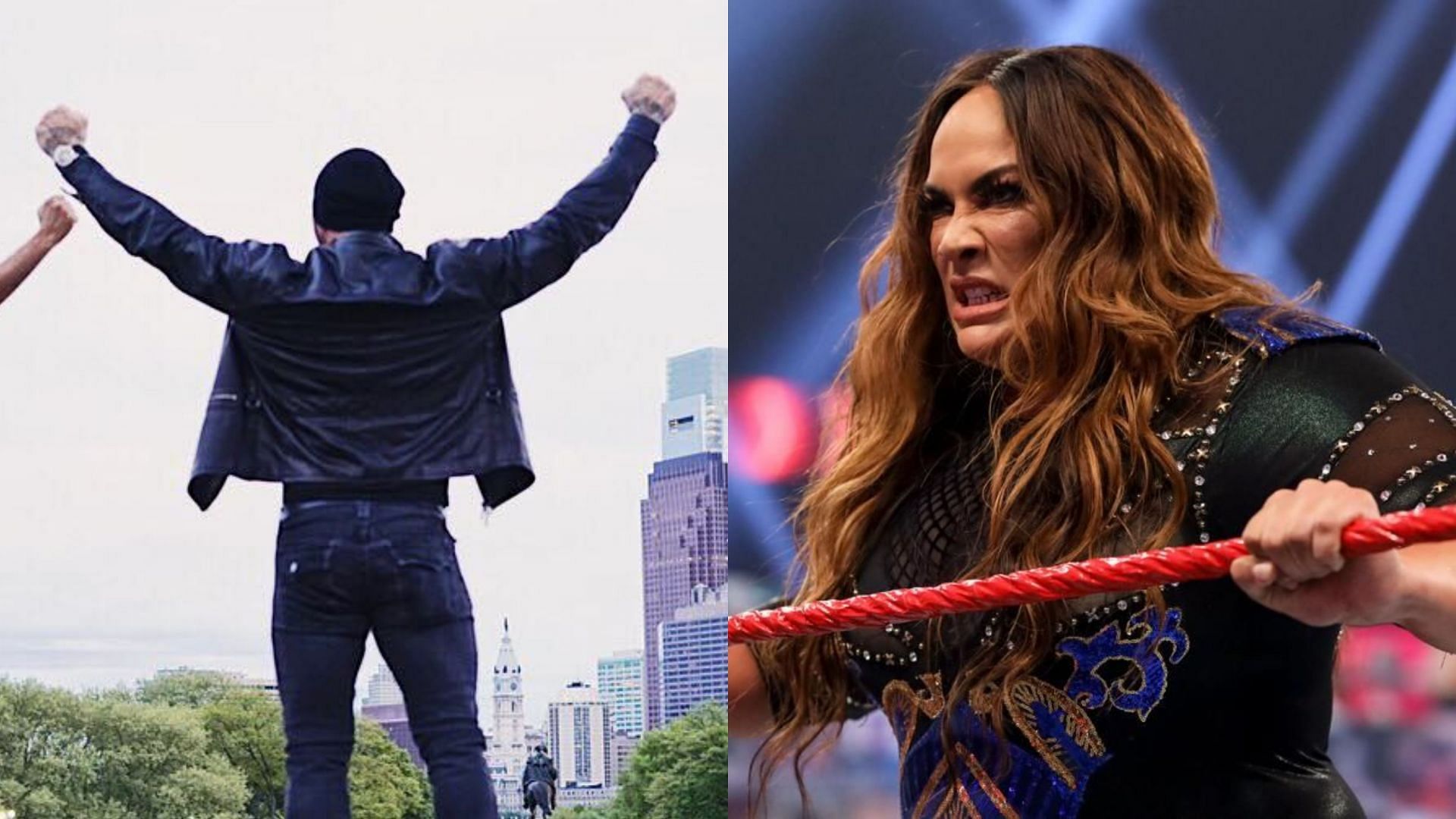 WWE legend Batista (left) and former RAW Women&#039;s Champion Nia Jax (right)