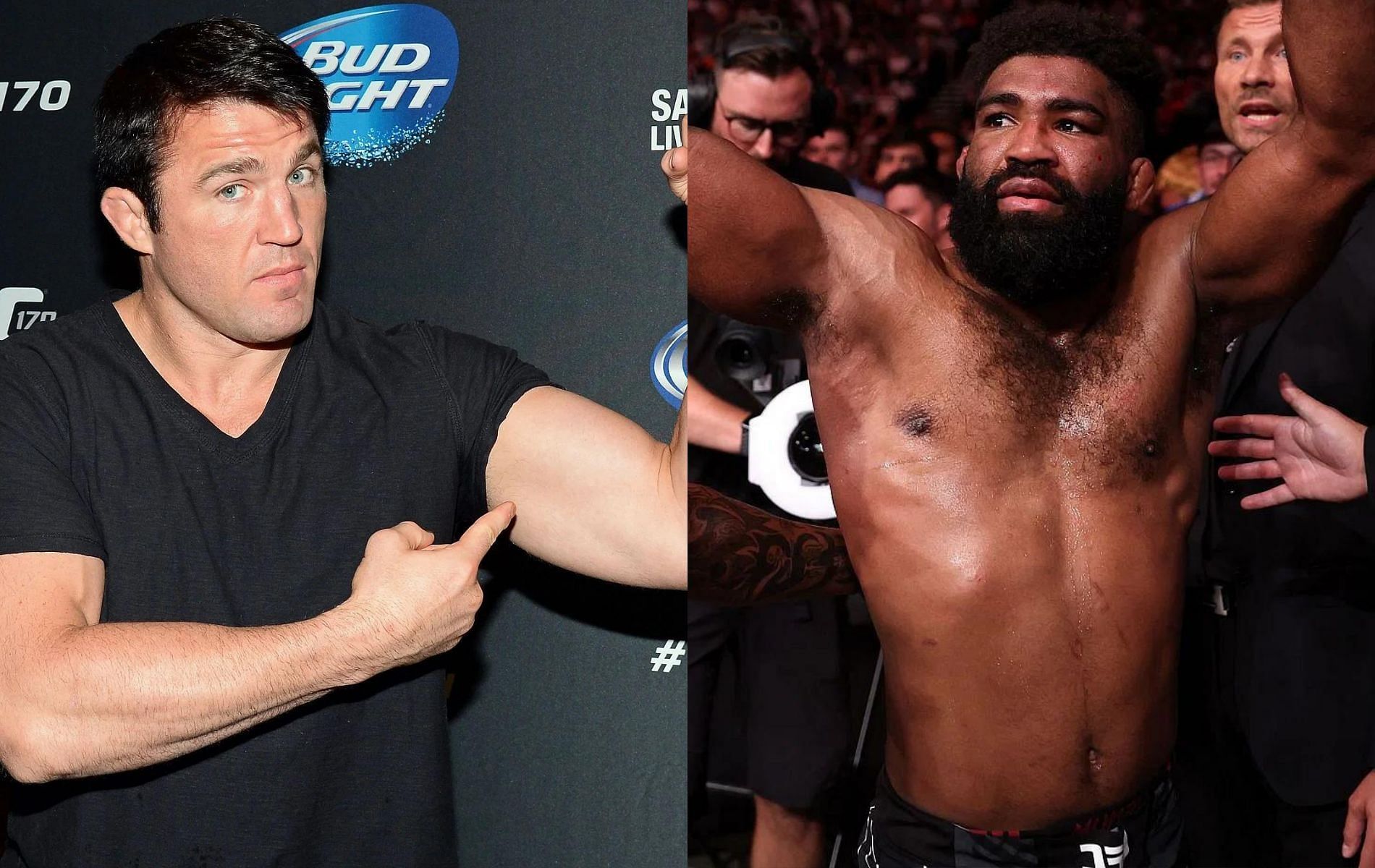 Chael Sonnen (left) &amp; Chris Curtis (right)