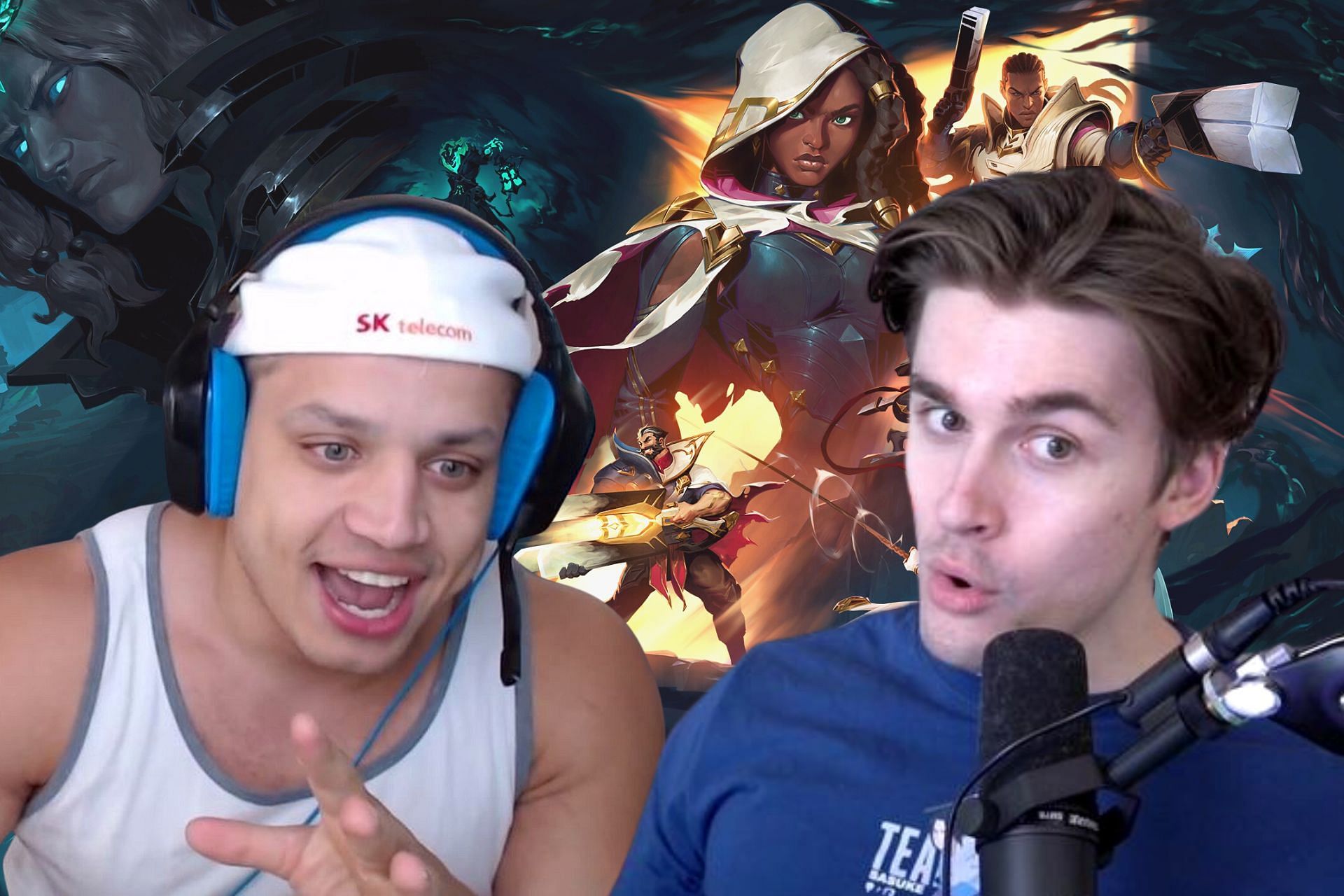 Ludwig reacts to Tyler1 roasting his gameplay (Image via Sportskeeda)