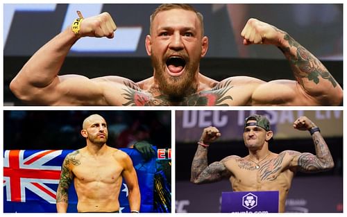 Conor McGregor, Alexander Volkanovski, and Dustin Poirier