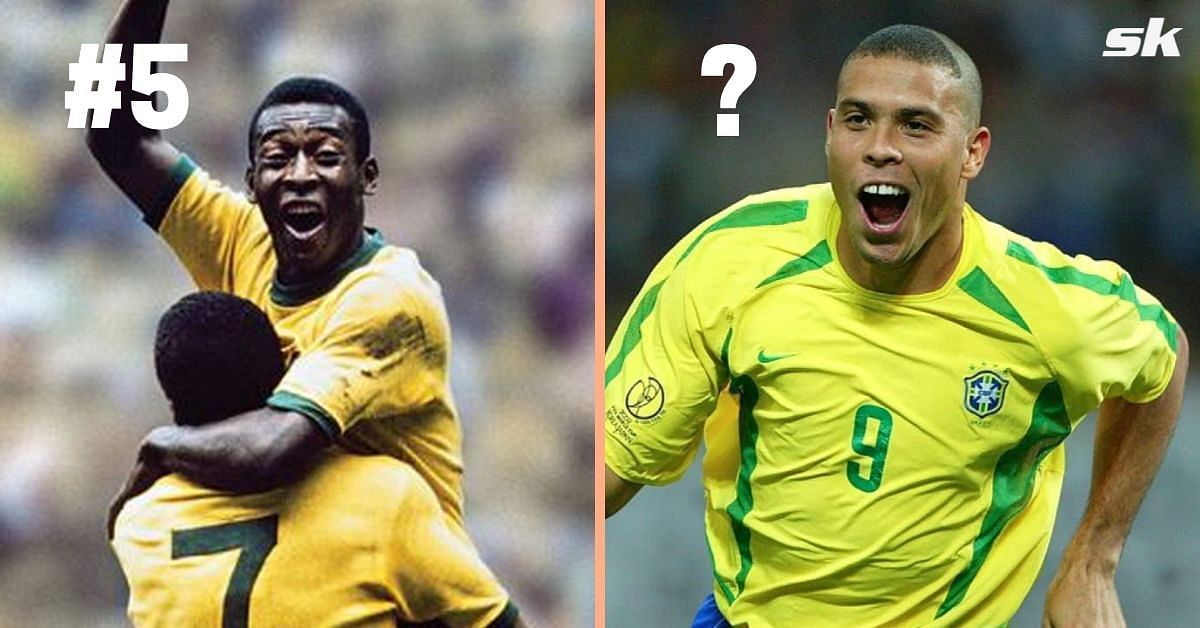 Pele (left) and Ronaldo Nazario (right)