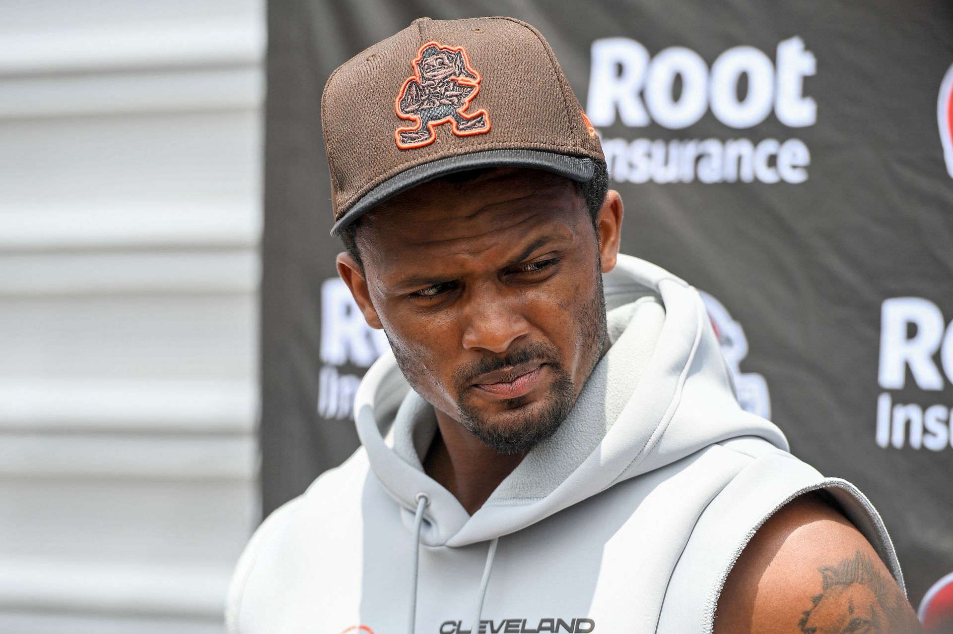 Cleveland Browns Deshaun Watson during press conference
