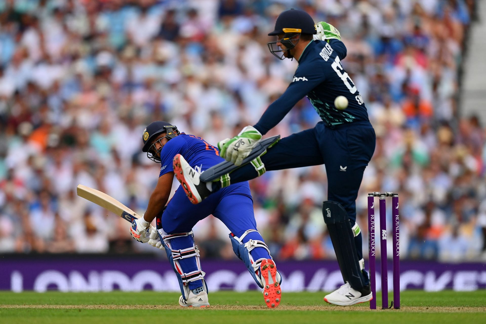 Rohit Sharma and Jos Buttler will lead their respective nations in the 2nd ODI today (Image: Getty)