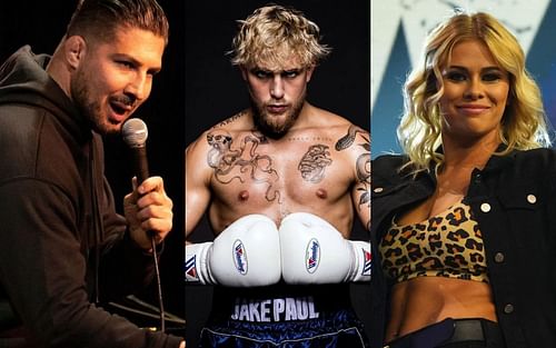 Brendan Schaub, Jake Paul, and Paige VanZant (left to right)