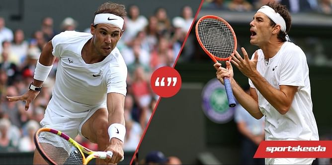 "The closer you come, the harder you work for it, the more it hurts in the end when it doesn't go your way" - Taylor Fritz on his Wimbledon QF loss to Rafael Nadal