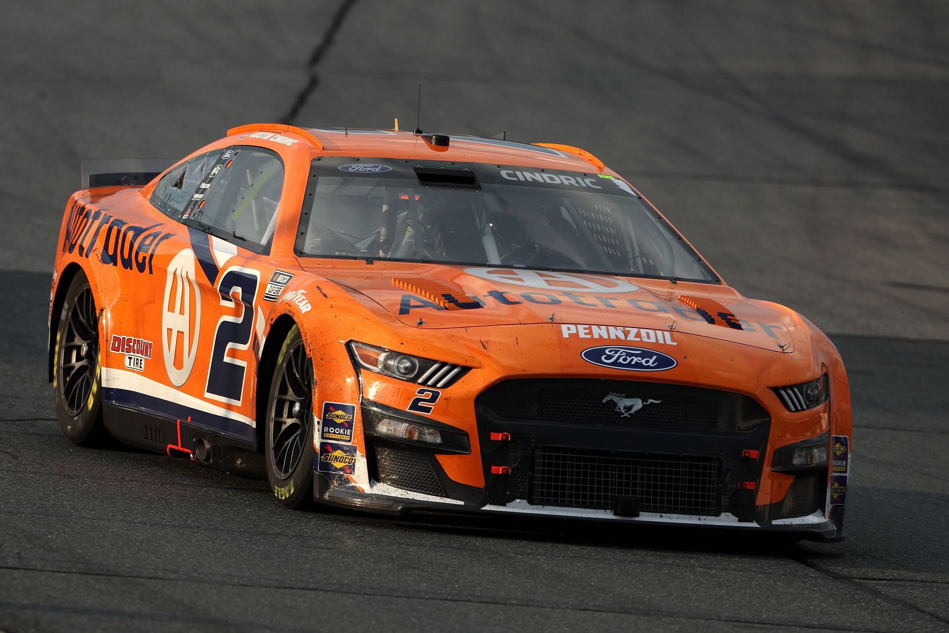 Austin Cindric drives during the NASCAR Cup Series Ambetter 301 at New Hampshire Motor Speedway (Photo by James Gilbert/Getty Images)