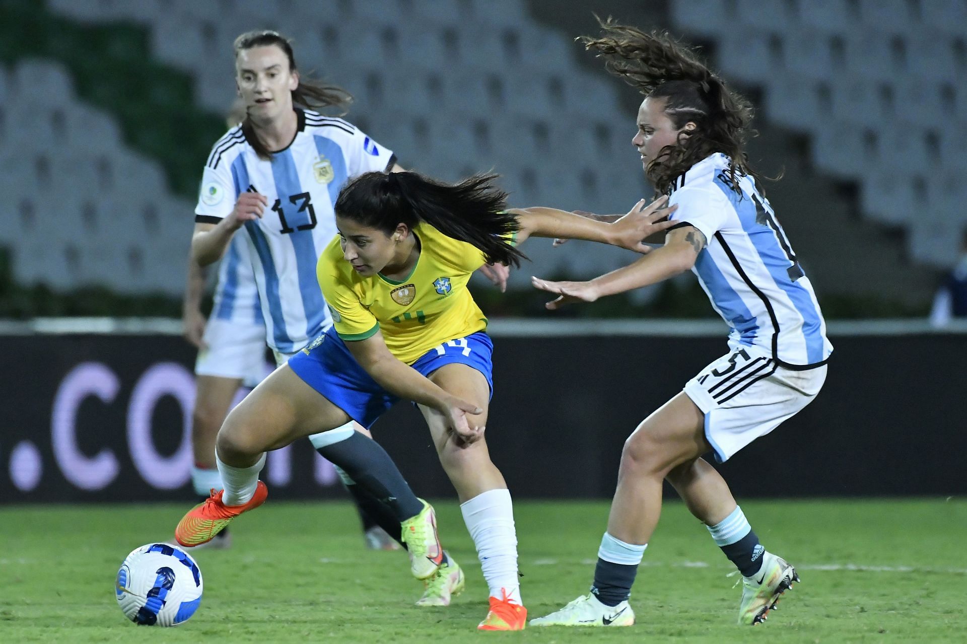 Venezuelan soccer players fight for a shot in women's Libertadores cup