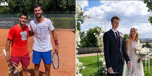 From L-R: Carlos Alcaraz, Karen Khachanov, Stepan Simek and Marketa Vondrousova.