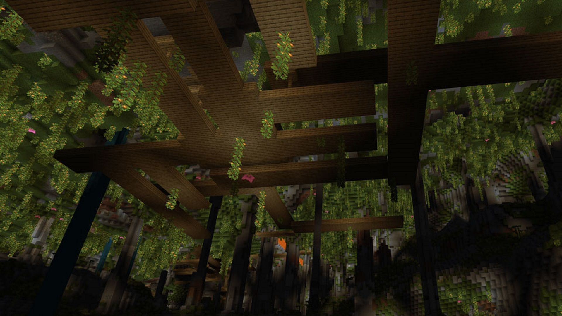 This seed thoroughly subverts generation rules for ancient cities (Image via Mojang)