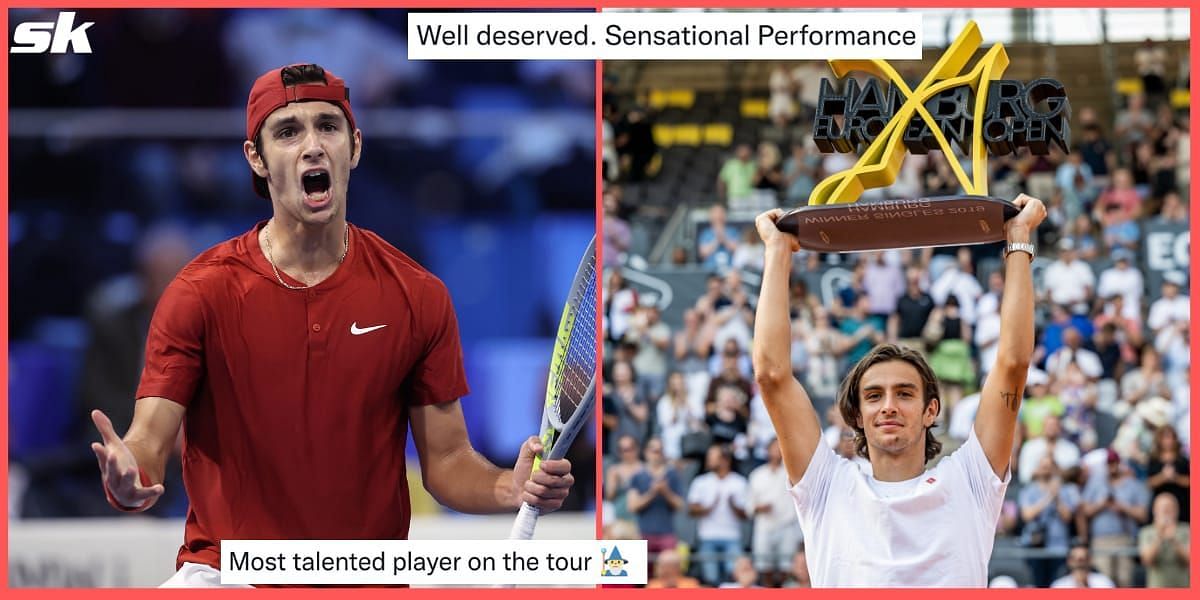 Tennis fans react to Lorenzo Musetti beating Carlos Alcaraz to lift his first ATP title