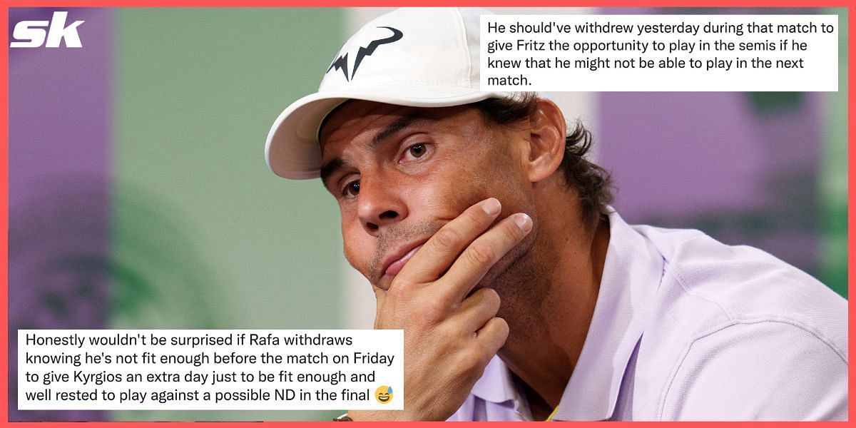 Rafael Nadal withdrawing from the 2022 Wimbledon did not go over well with some fans