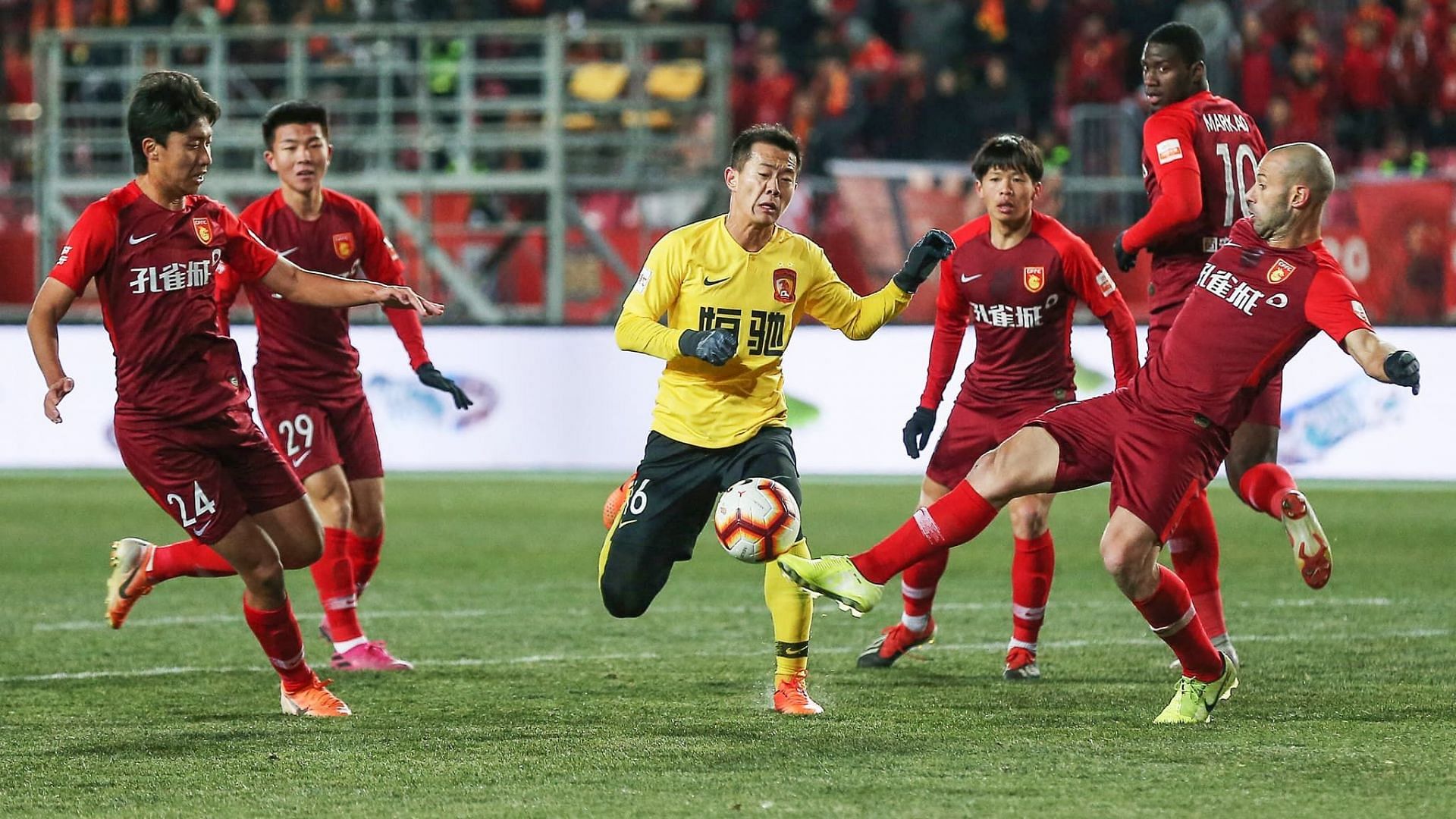 Hebei FC and Guangzhou meet in their Chinese Super League fixture on Monday