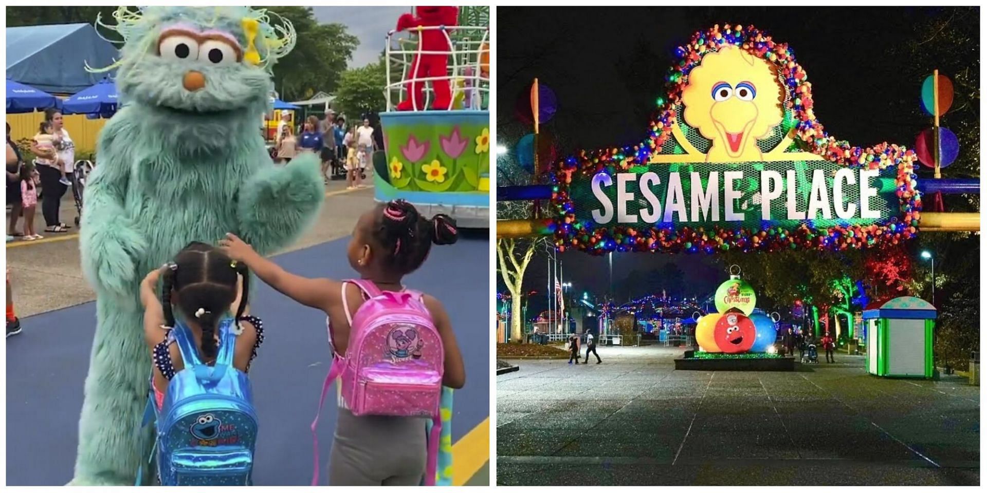 A new video has surfaced online where characters from Sesame Place can be seen ignored a 5-year-old girl. (Image via Twitter)