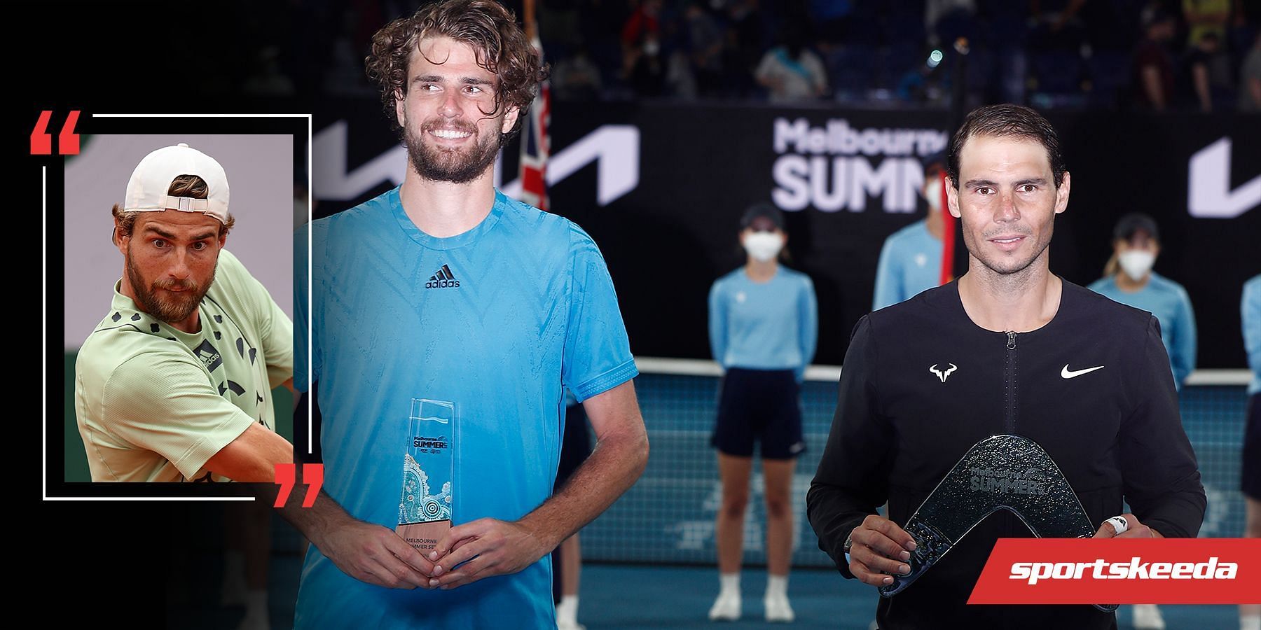 Maxime Cressy has spoken about playing Rafael Nadal