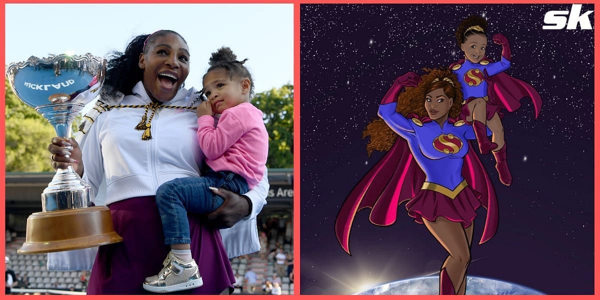 Supergirl-inspired NFT of Serena Williams and her daughter Olympia