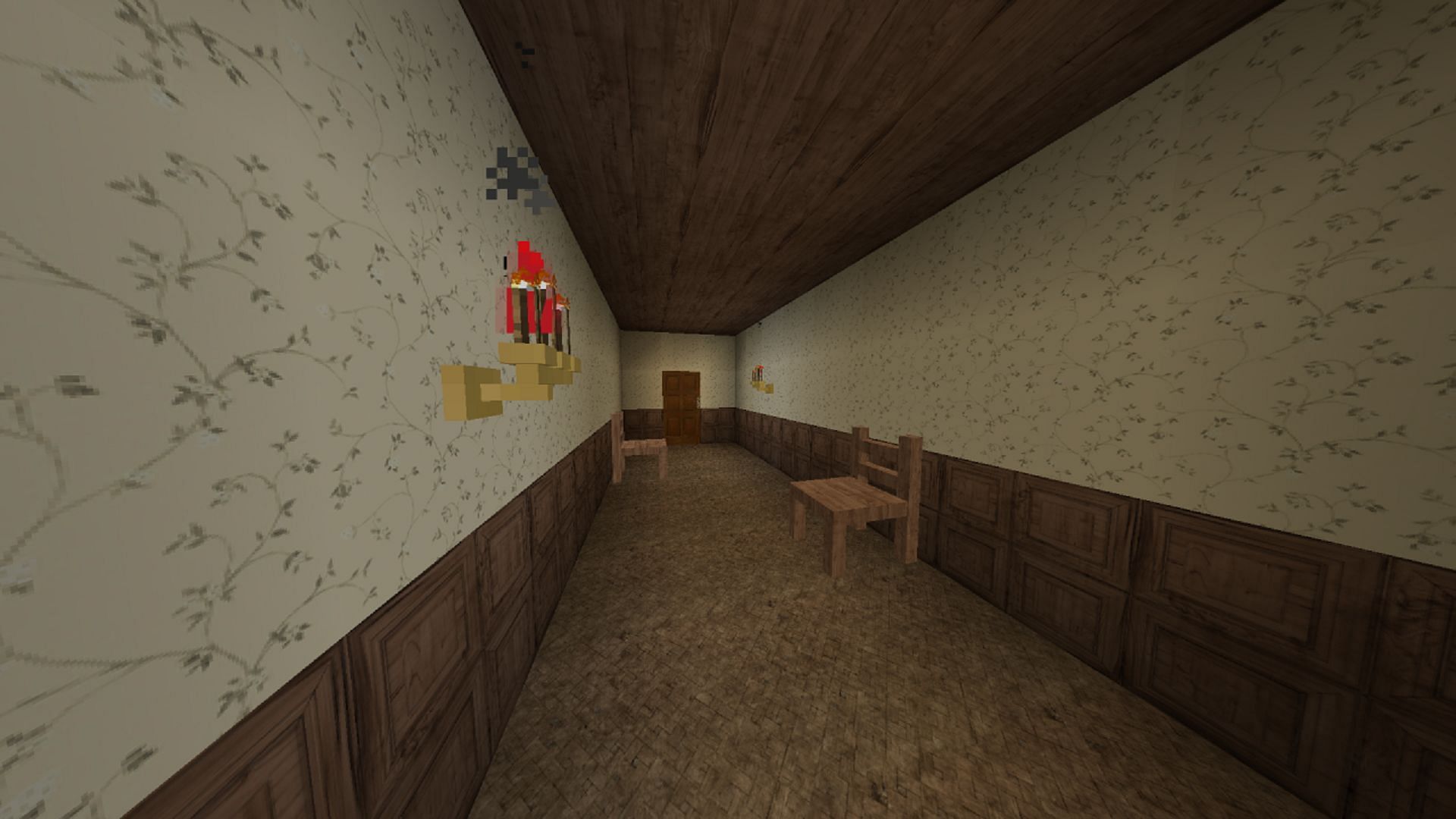 A house hallway in No Words (Image via ThePixelfriends/PlanetMinecraft)