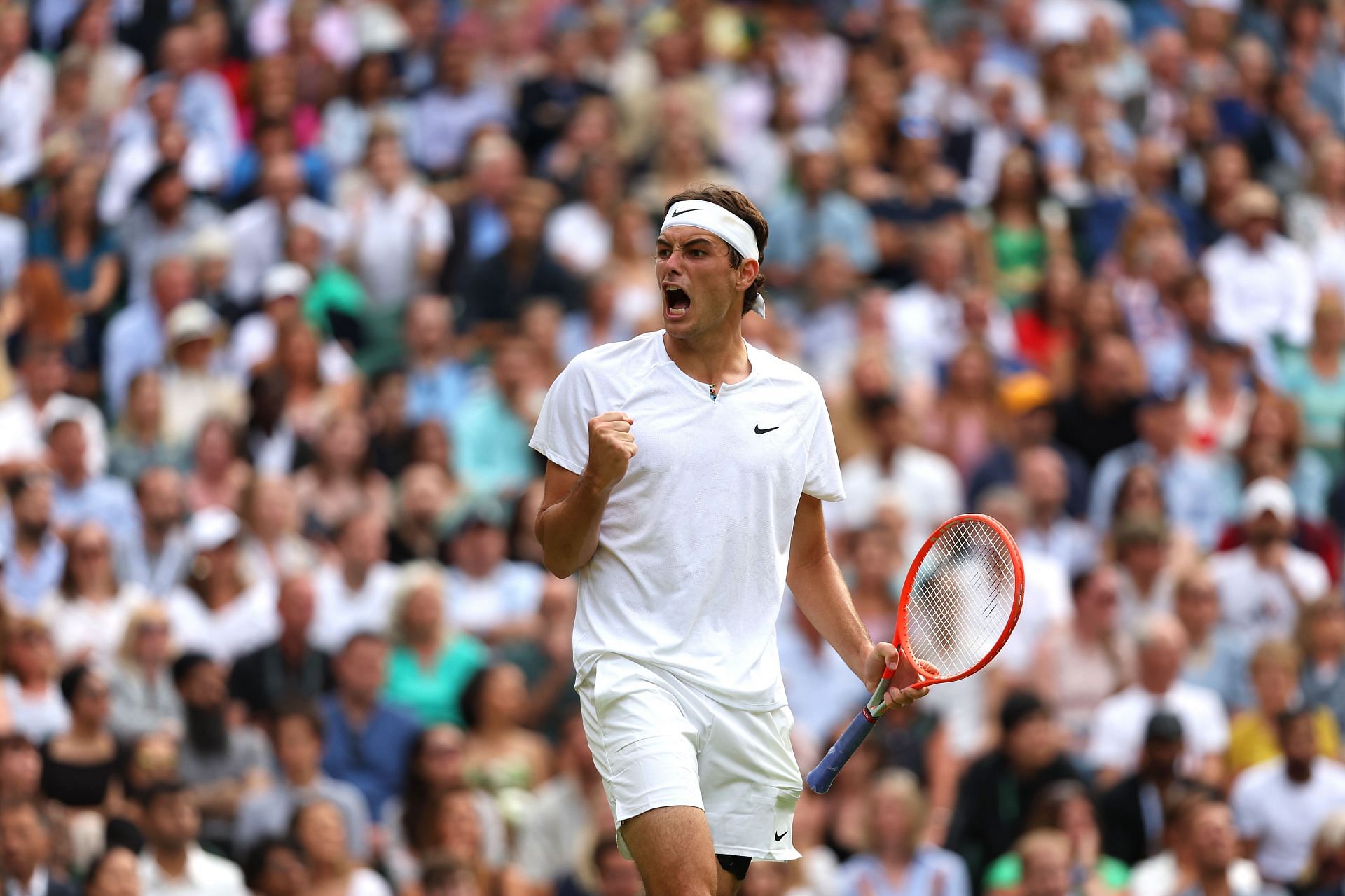 Taylor Fritz at the Wimbledon 2022 tennis tournament