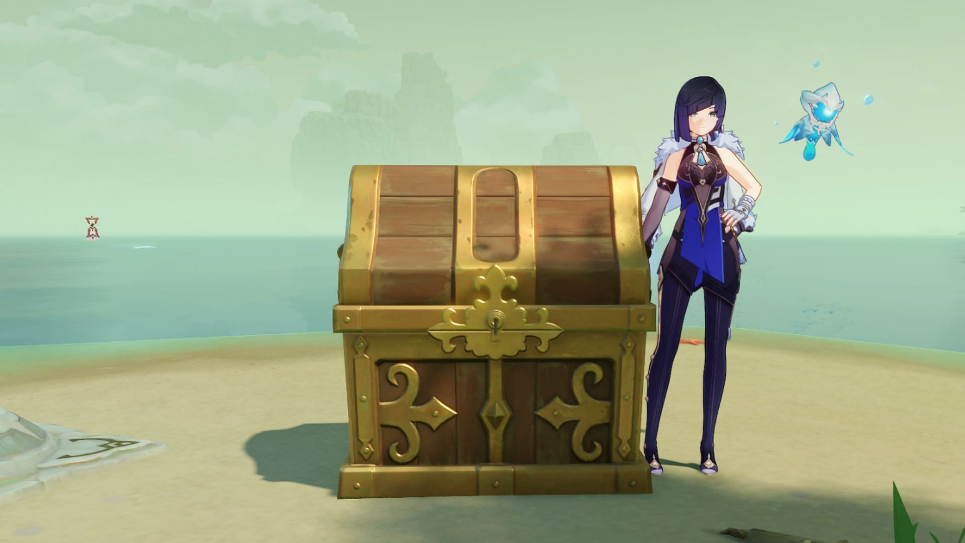 Genshin Impact players will get four chests for doing Pudding Isle&#039;s Elemental Totem puzzles (Image via HoYoverse)